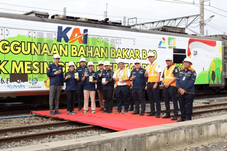 Uji Coba Perdana B40 untuk Kereta Api. Sumber: Sawit Indonesia